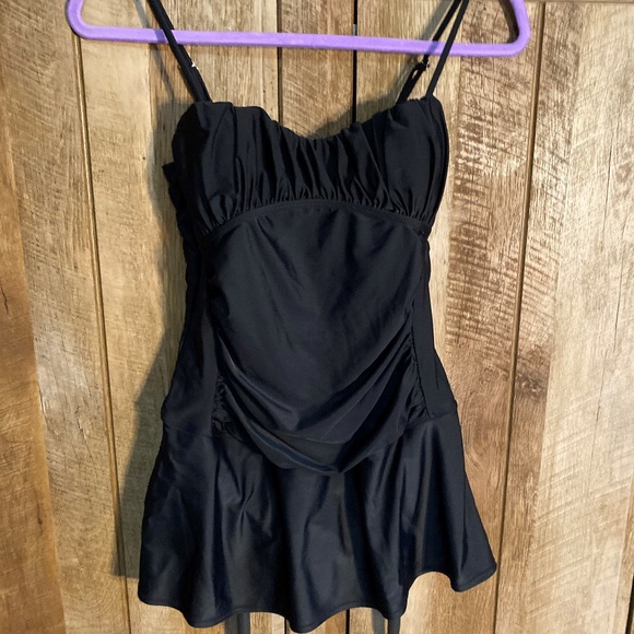 tropical escape swim dress